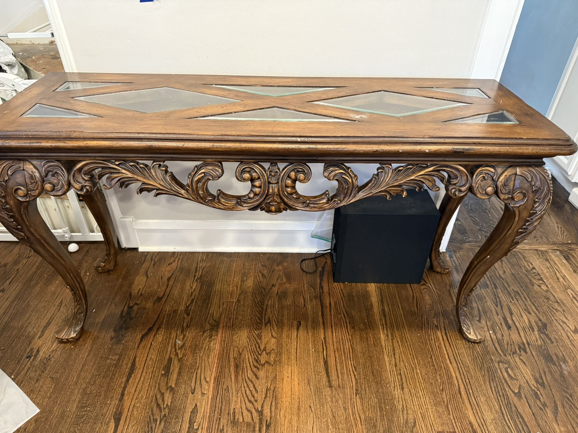 Table With Woodwork Carving