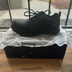 Reebok Sublite Cushion Athletic Work Shoe-Black