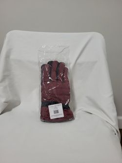 A.D. Sutton & Sons Burgundy Winter Gloves
