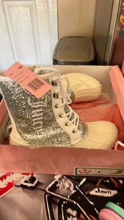Juicy Couture Glitter Duck Boots Size 8