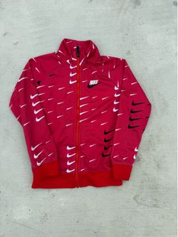 Youth Red Nike Dri-Fit track jacket size 6