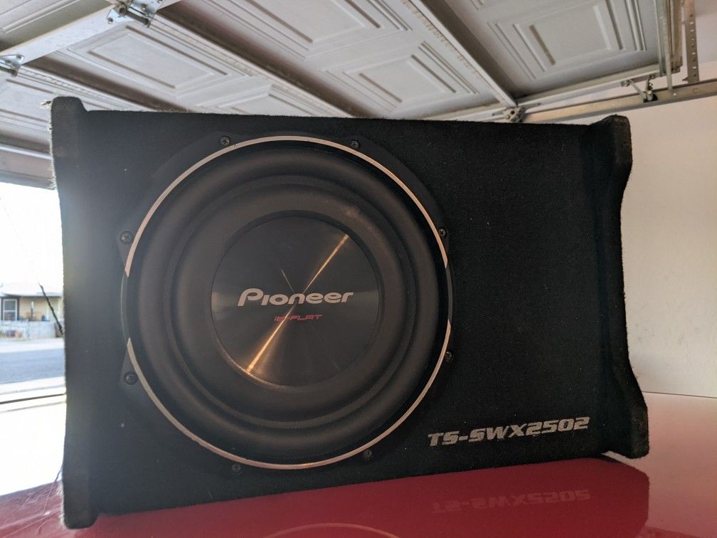 Pioneer TS-SWX2502 10" Shallow-Mount Subwoofer Enclosure
Price: $60