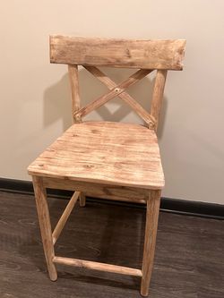 Betances Eugley Solid Wood Bar & Counter Stool