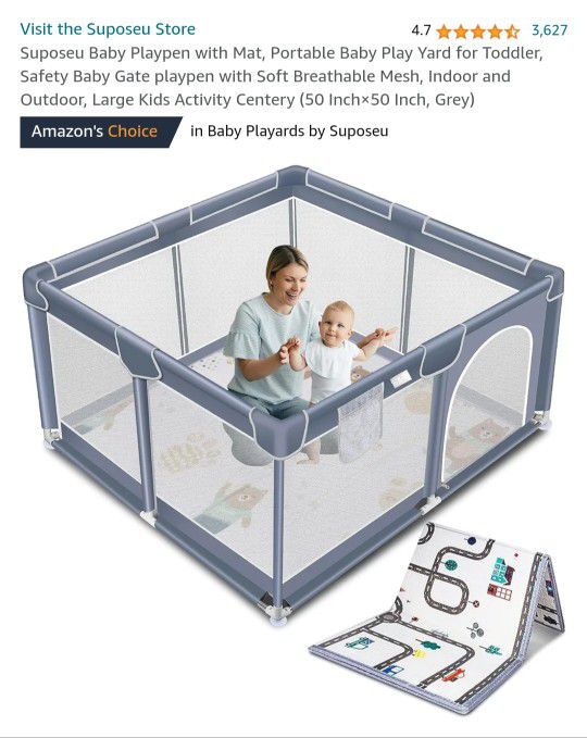 Playpen With Mat New 