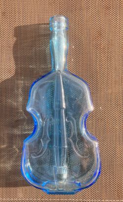 Blue Art Glass Bottle