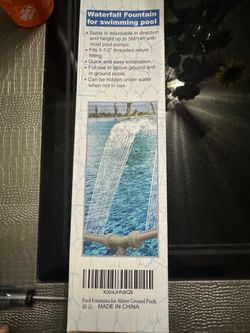 Water fall sprinkler