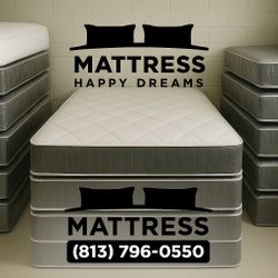 Queen Size Mattress Double Sided Of 10 Inches Thick New From Factory With its Plastic Also Available in Twin, Full or King Same Day Delivery