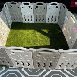 Foldable Baby Gate w/16 Panels