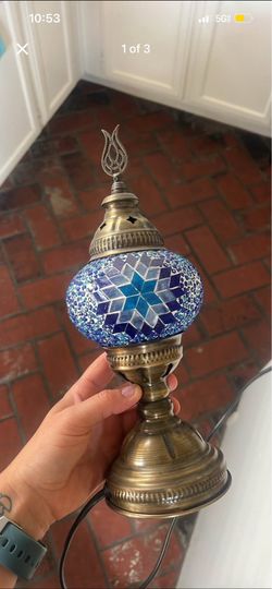 Turkish mosaic table lamp