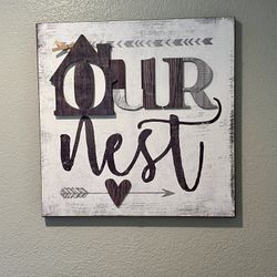 Our Nest Wall Decor Art Beautiful piece