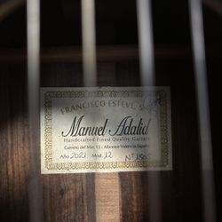 Francisco Esteve Manuel Adalid Classical Acoustic Guitar 