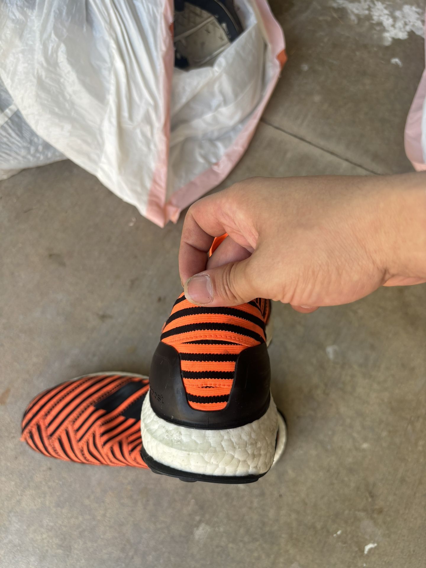 Mens Size 10 Adidas Nemeziz Tango 17+ 360AGILI Solar Orange CG3659