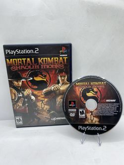 Mortal Kombat Shaolin Monks PS2 PlayStation 2 no manual Tested Black Label