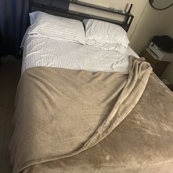 Brand New Bed Frame With Mattress Only Two Months Of Use 