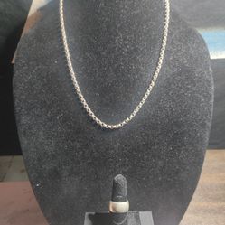 925 Silver ring and necklace 