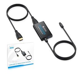 HDMI to HDMI + Optical Audio Converter- New