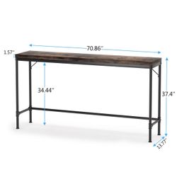 All New 71” Narrow Console Table Extra Long 