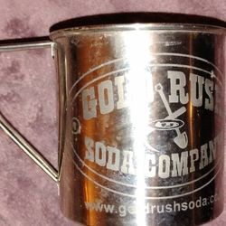 Gold rush Soda Stainless Steel 1qt Cup