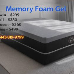  🛌 Queen Mattress Memory Foam + Box Spring – Free Delivery Today