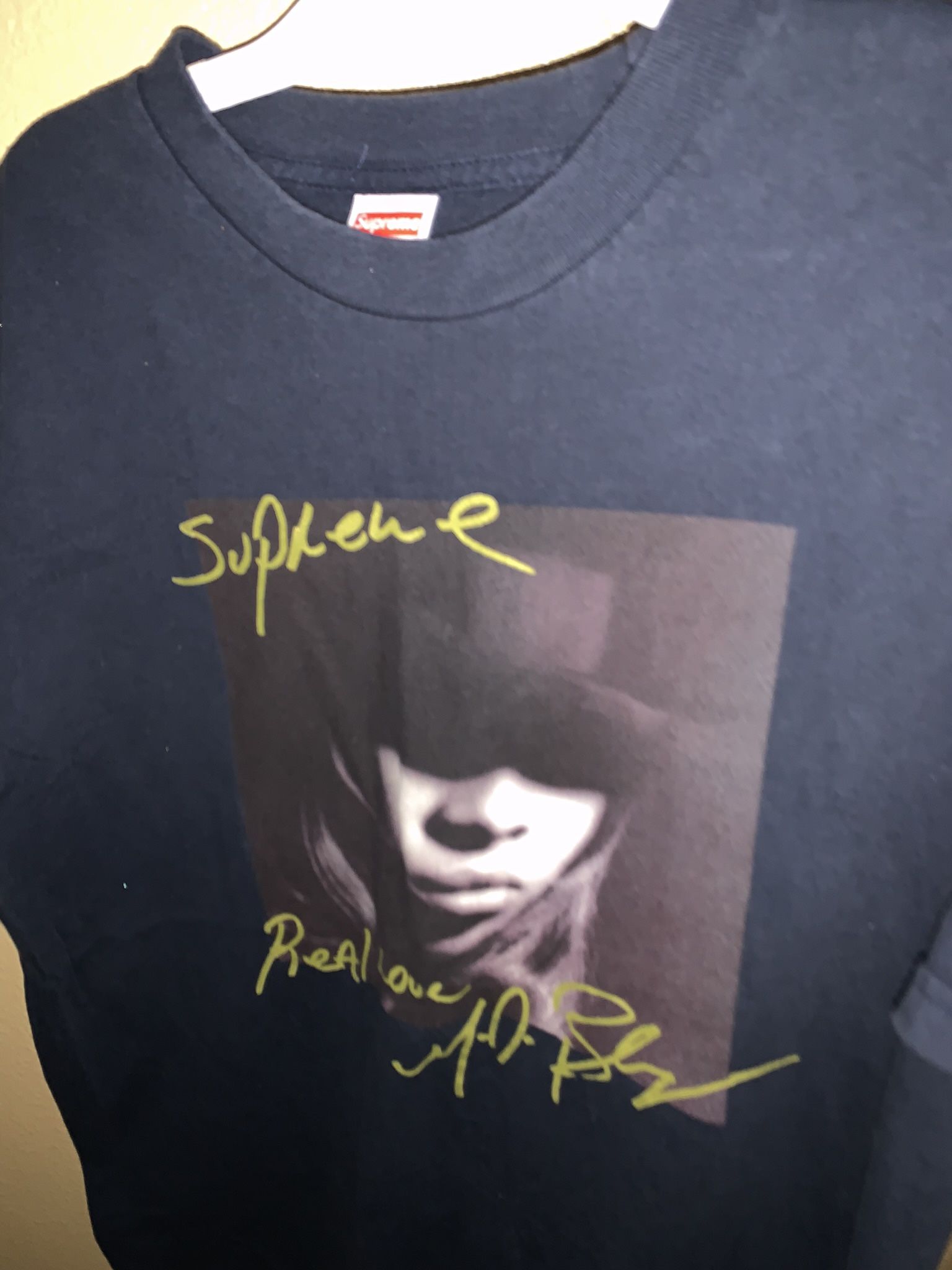 Supreme Mary J.Blige Tee Navy M Apparel Mary J Blige T Shirt