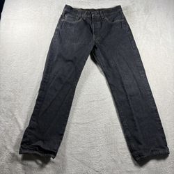 Vintage Levi’s 501 Men’s Size 30x27 Black USA Raw Denim Jeans #3353