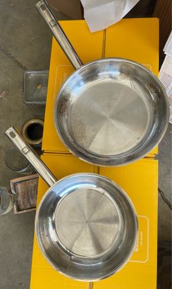 Mauviel 1830 Stainless Steal Frying Pan set