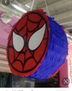 Round spider man pinata
