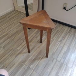 Triangle Shaped Wood In table 