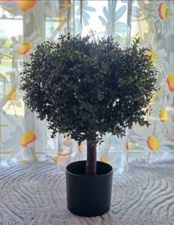 24 inch Artificial Topiary Boxwood Ball Tree, UV Resistant Plant