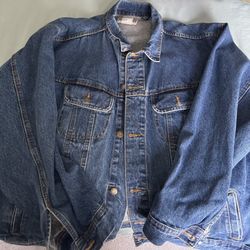 Wrangler Denim Button-Up Jacket. Unlined. 4X. Worn but XLNT Condition. $12.00.