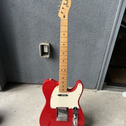 Red Fender Squier Series Telecaster 