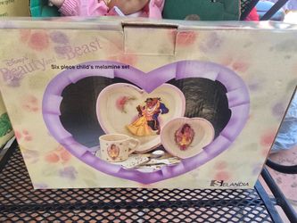 Melamine plate set Selandia Disney Beauty and the Beast