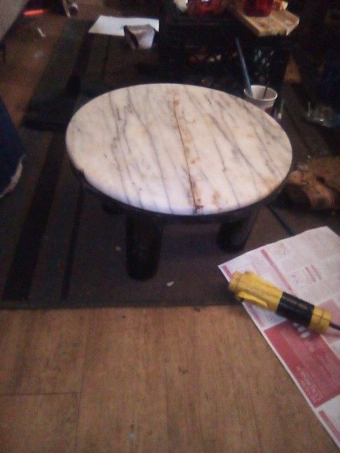 Real Marble Foot Stool 