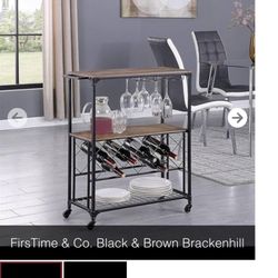 Wine Cart First&time Co. New $45