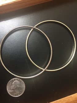 2 Metal Bangle Bracelets