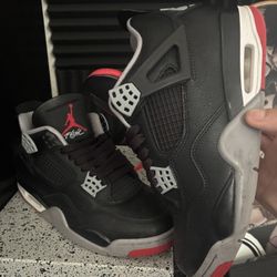 Nike Air Jordan 4 Retro Bred - Size 8.5 Used