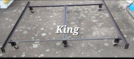King metal bed frame