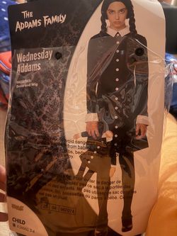 Wednesday Costume 3-4T