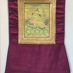 Wisdom King Thangka, Hand Painted