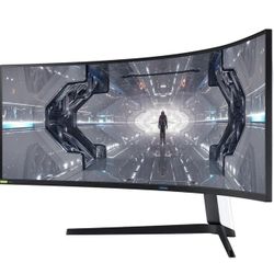 SAMSUNG ODYSSEY G9 Gaming Monitor | 49” | LC49G95TSSNXZA | Back & White