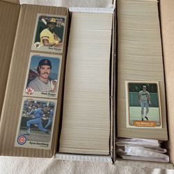 1982 & 1983 Fleer Complete Baseball Card Sets Ripken Jr Gwynn Boggs Sandberg Rookie Cards