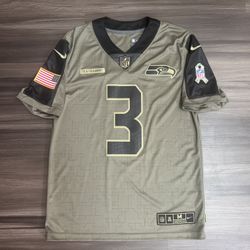 Nike Seattle Seahawks Russell Wilson #3 2021 Salute to Service Jersey Adult Sz M 