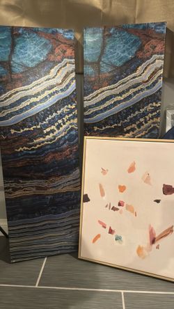 Abstract canvas wall art