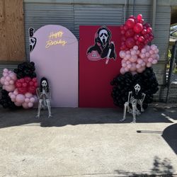 Ghost Face Balloon Decor