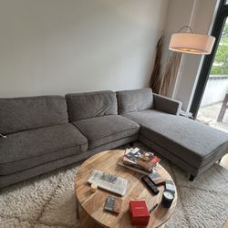Grey sectional Couch 