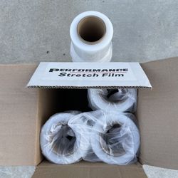 18" x 1500ft 80 Gauge Pallet Wrap Stretch Film Hand Shrink Wrap 1 Roll