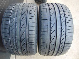 2 New 275 35 18 Bridgestone Potenza RE050A Tires RUNFLAT Date 2024