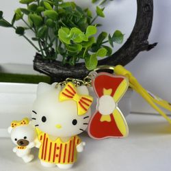 Yellow Hello Kitty Keychain