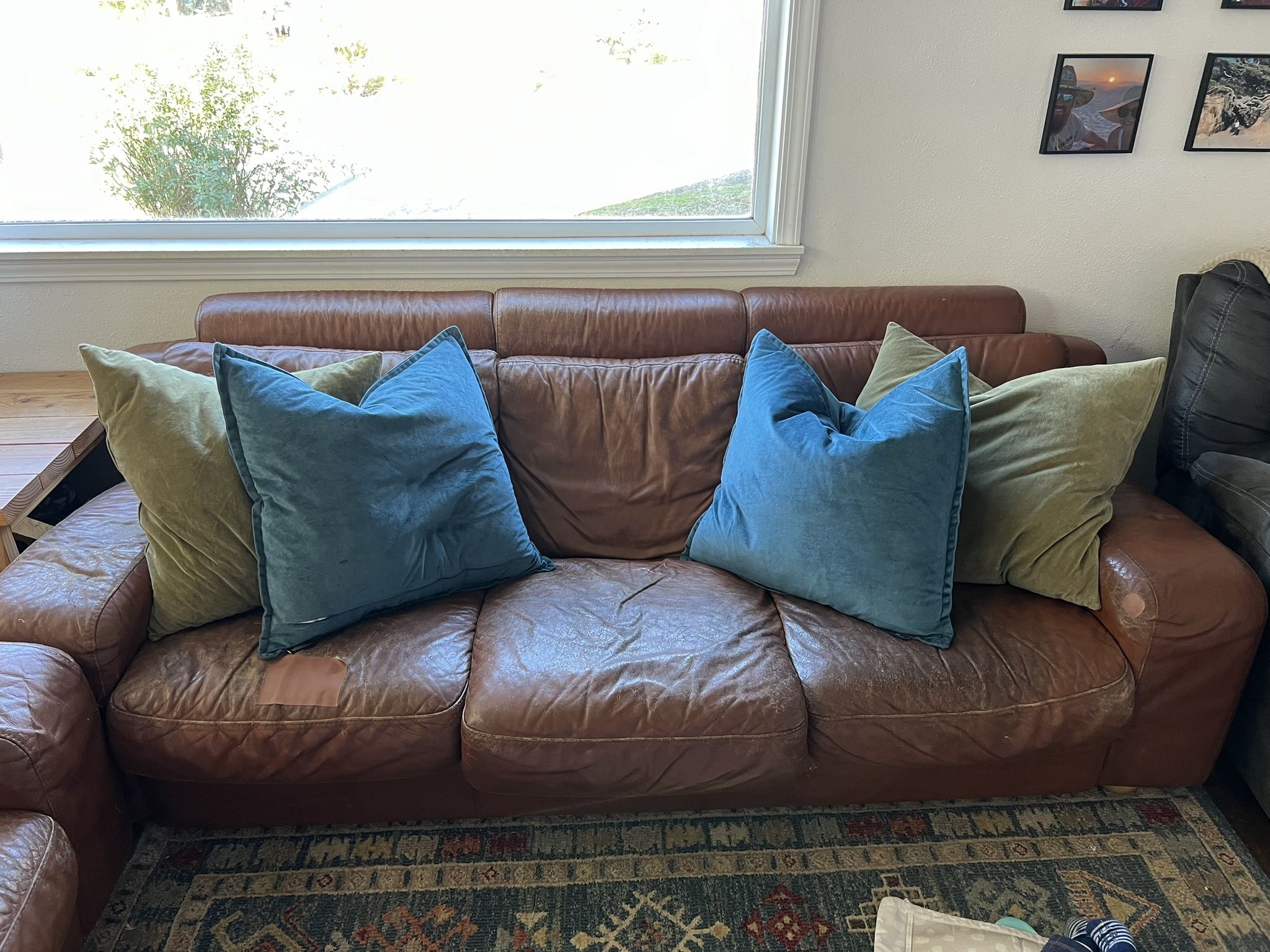 Authentic Leather Couch