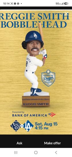 Reggie Smith Ring of Honor2026 Bobblehead.  Located in Glendora